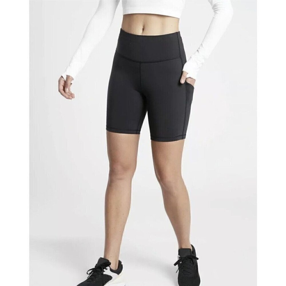 Athleta Ultimate Stash Pocket 7" Short High Rise Black Size XXS Women's